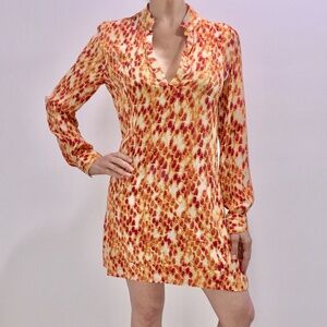 ALEXIS SILK LONG SLEEVE DRESS SIZE XS/ S